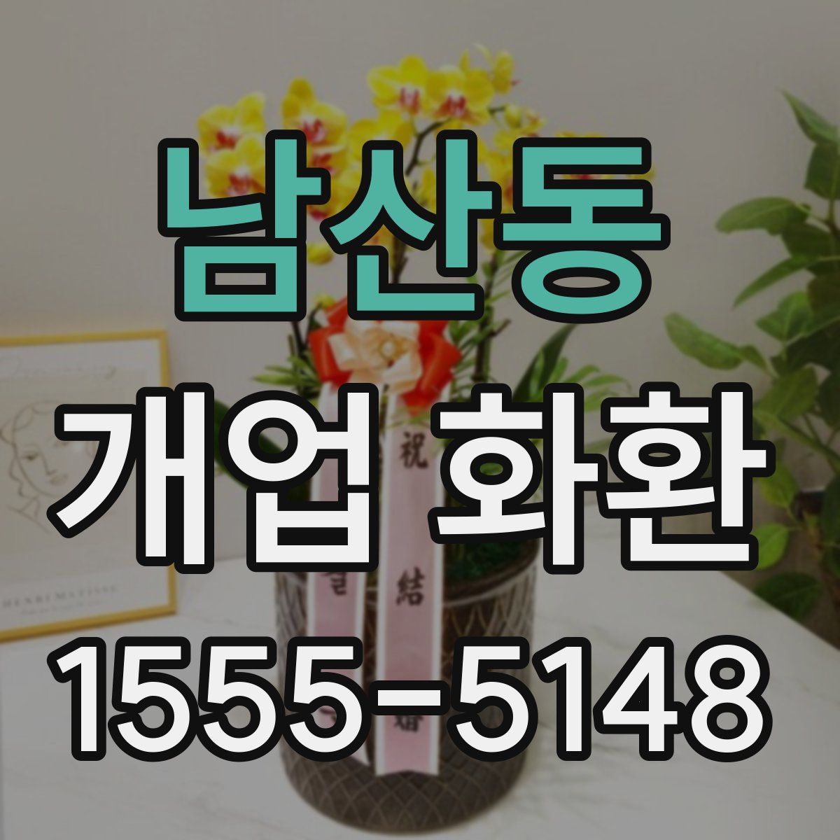 남산동 개업 화환