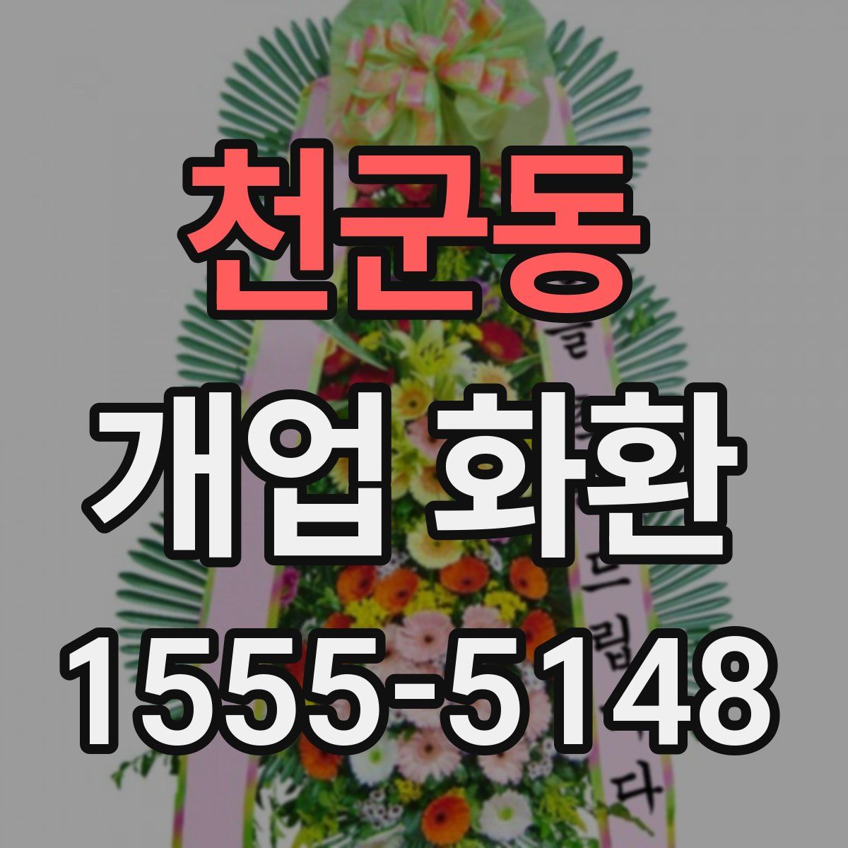 천군동 개업 화환