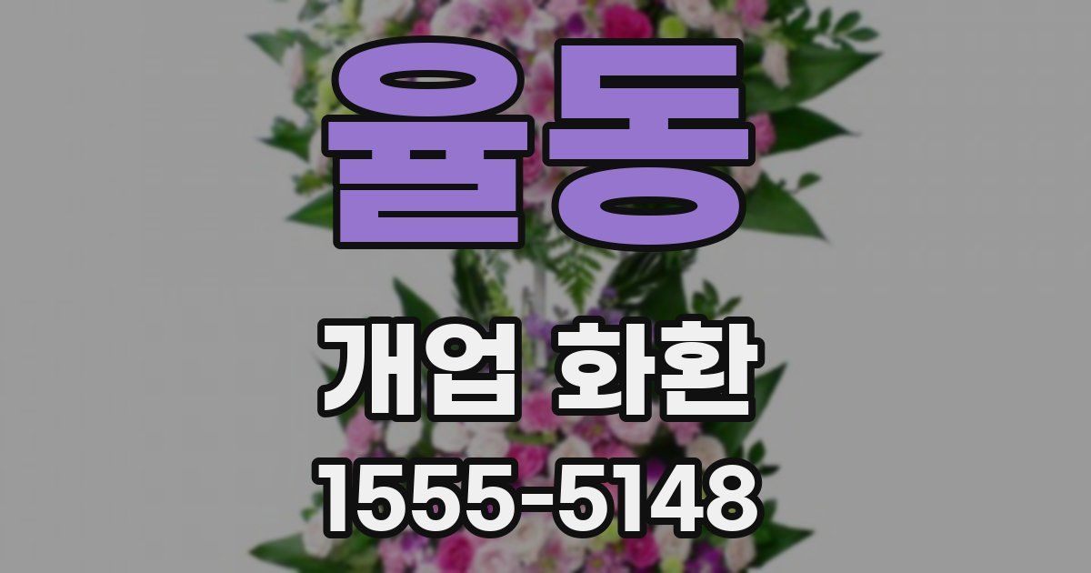 율동 개업 화환
