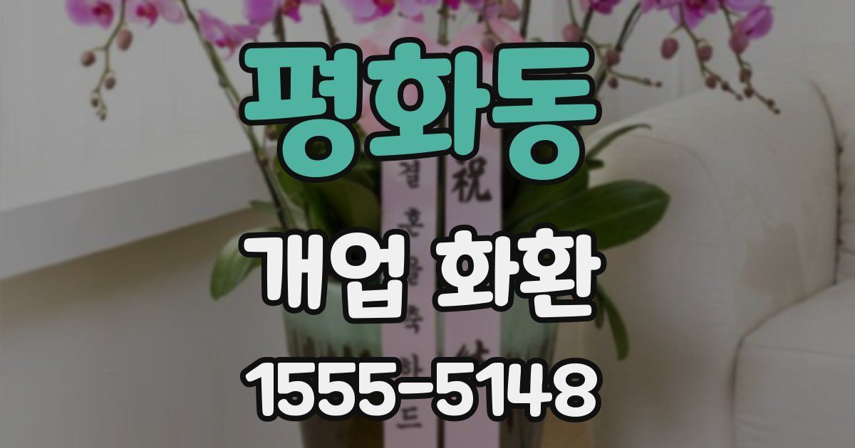 평화동 개업 화환