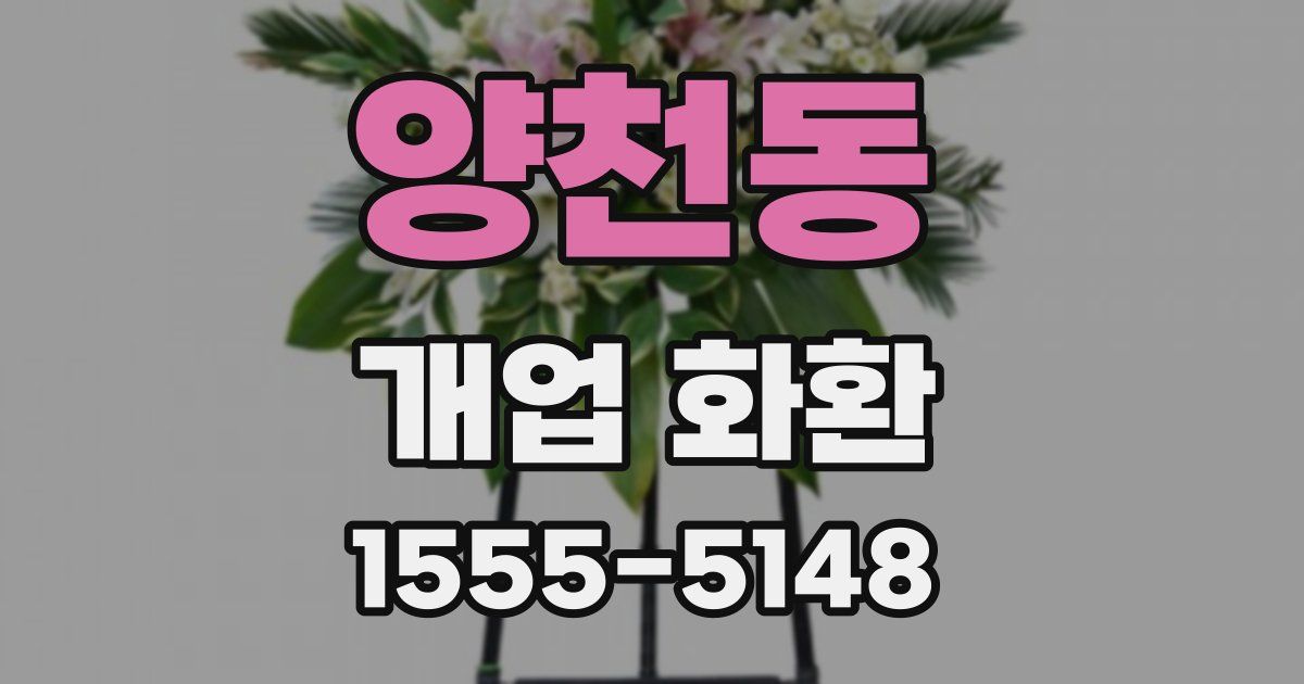 양천동 개업 화환
