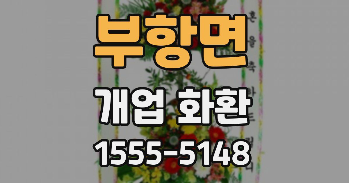 부항면 개업 화환