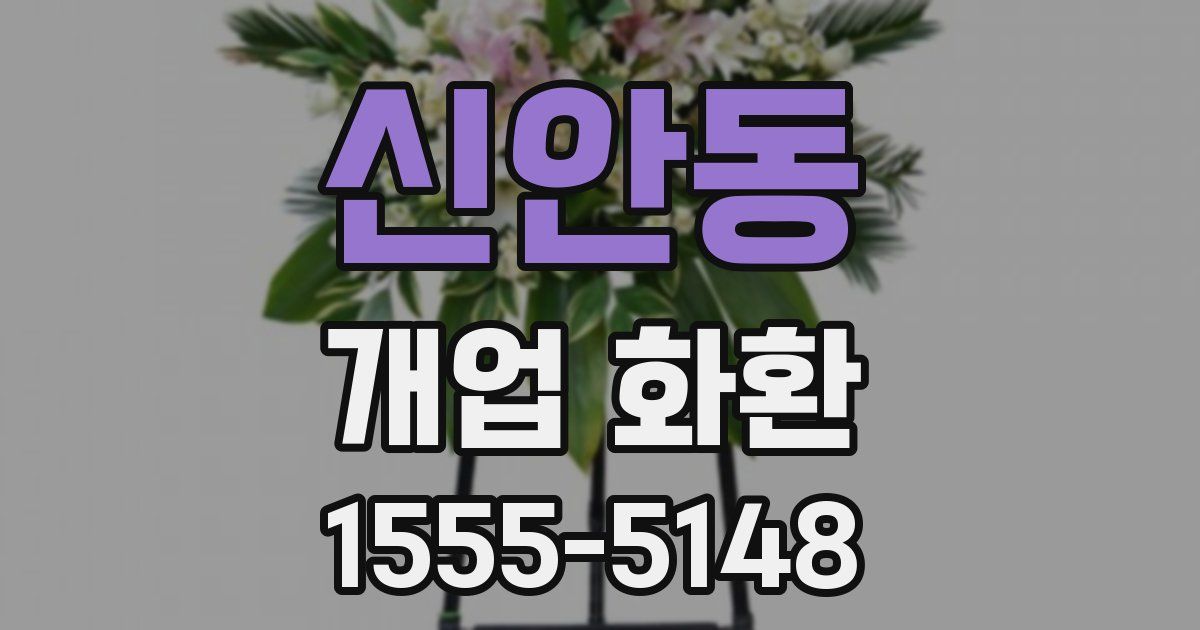 신안동 개업 화환