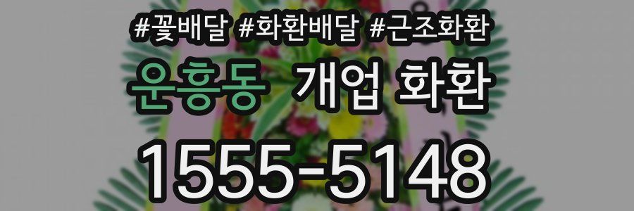 운흥동 개업 화환