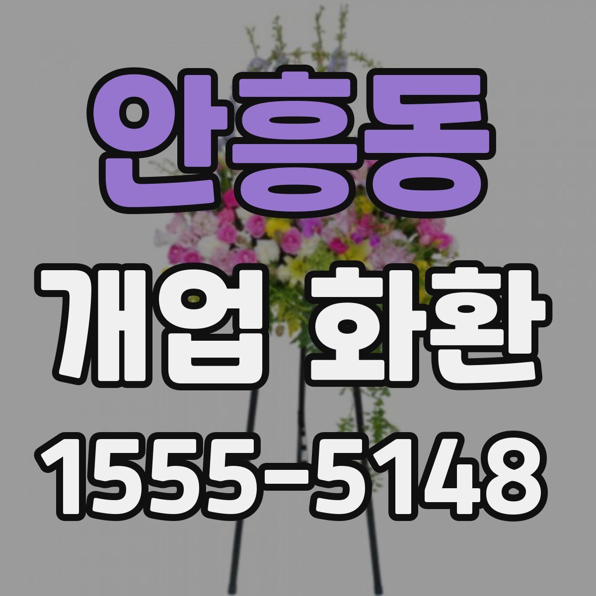 안흥동 개업 화환