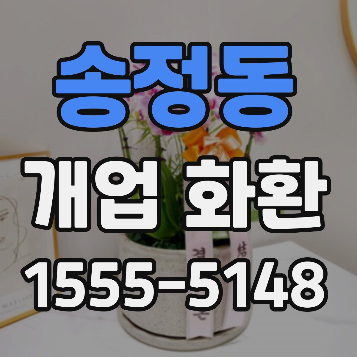 송정동 개업 화환