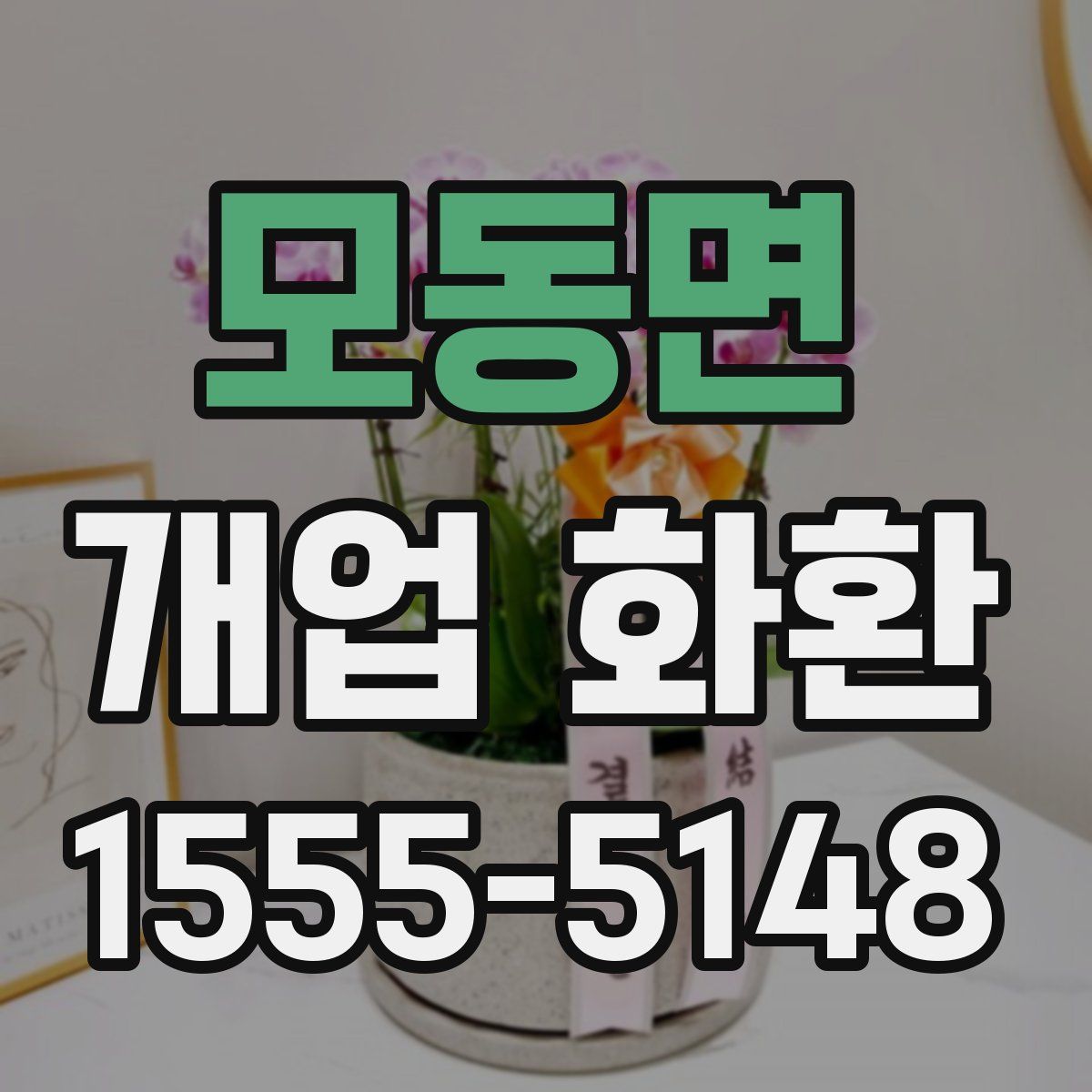 모동면 개업 화환