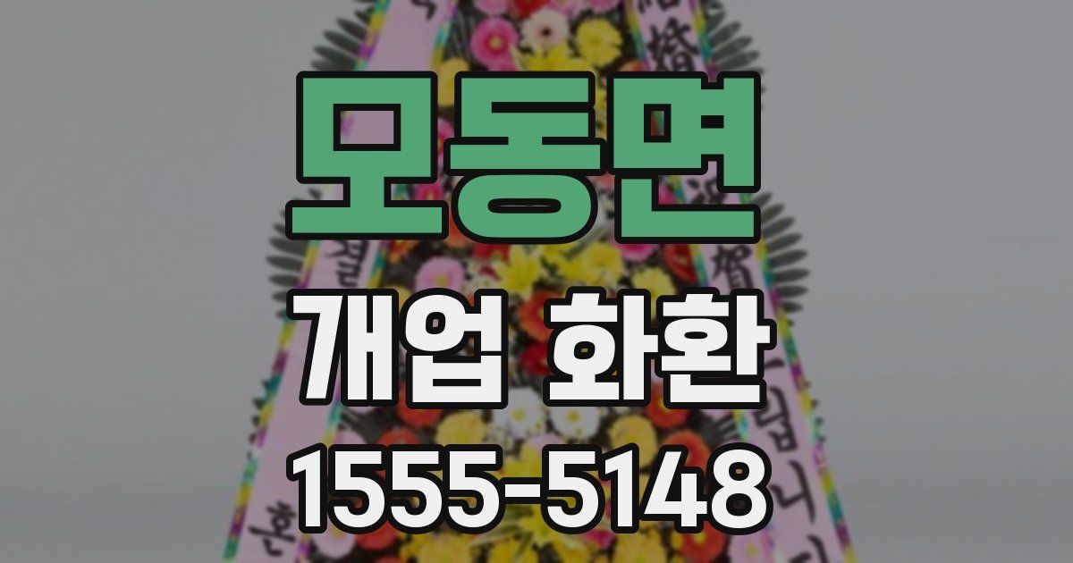 모동면 개업 화환
