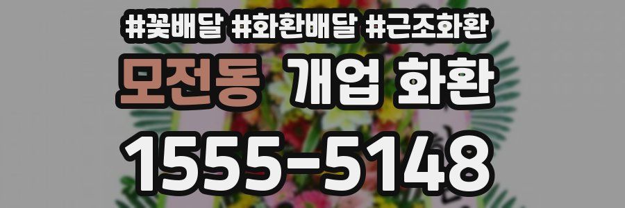 모전동 개업 화환