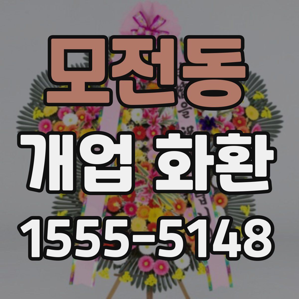 모전동 개업 화환