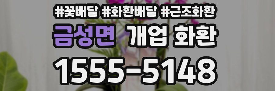 금성면 개업 화환