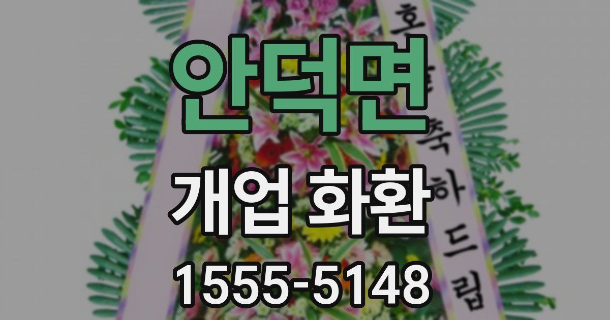 안덕면 개업 화환