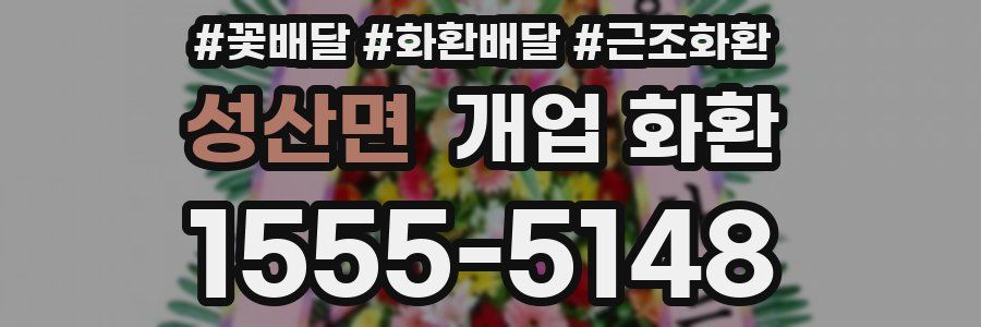 성산면 개업 화환