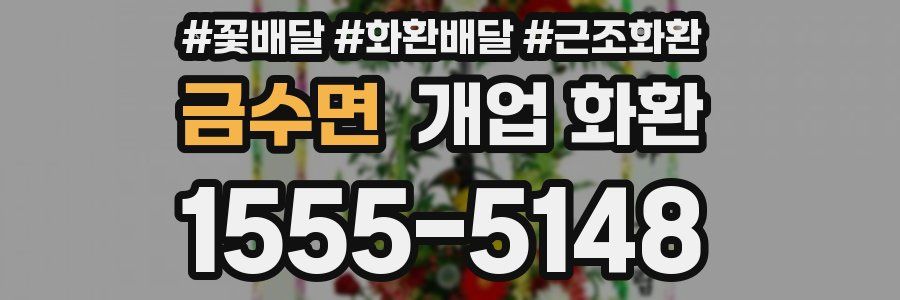 금수면 개업 화환