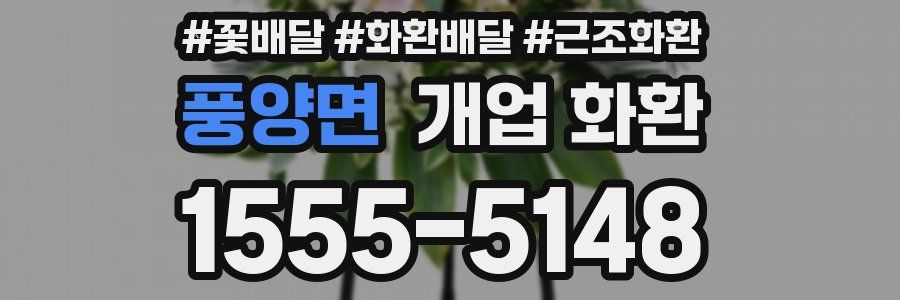 풍양면 개업 화환