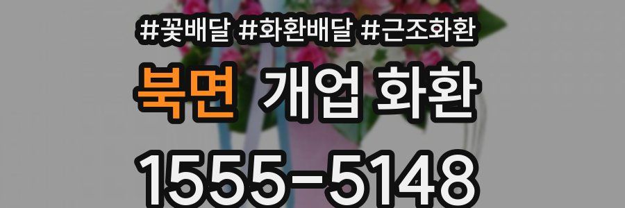 북면 개업 화환