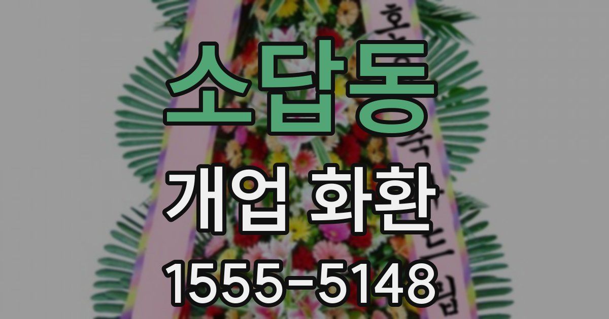 소답동 개업 화환