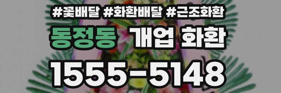 동정동 개업 화환