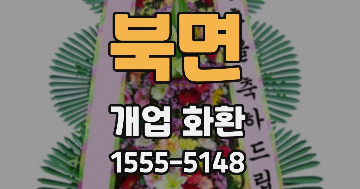 북면 개업 화환