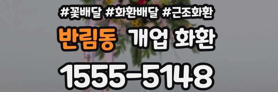 반림동 개업 화환