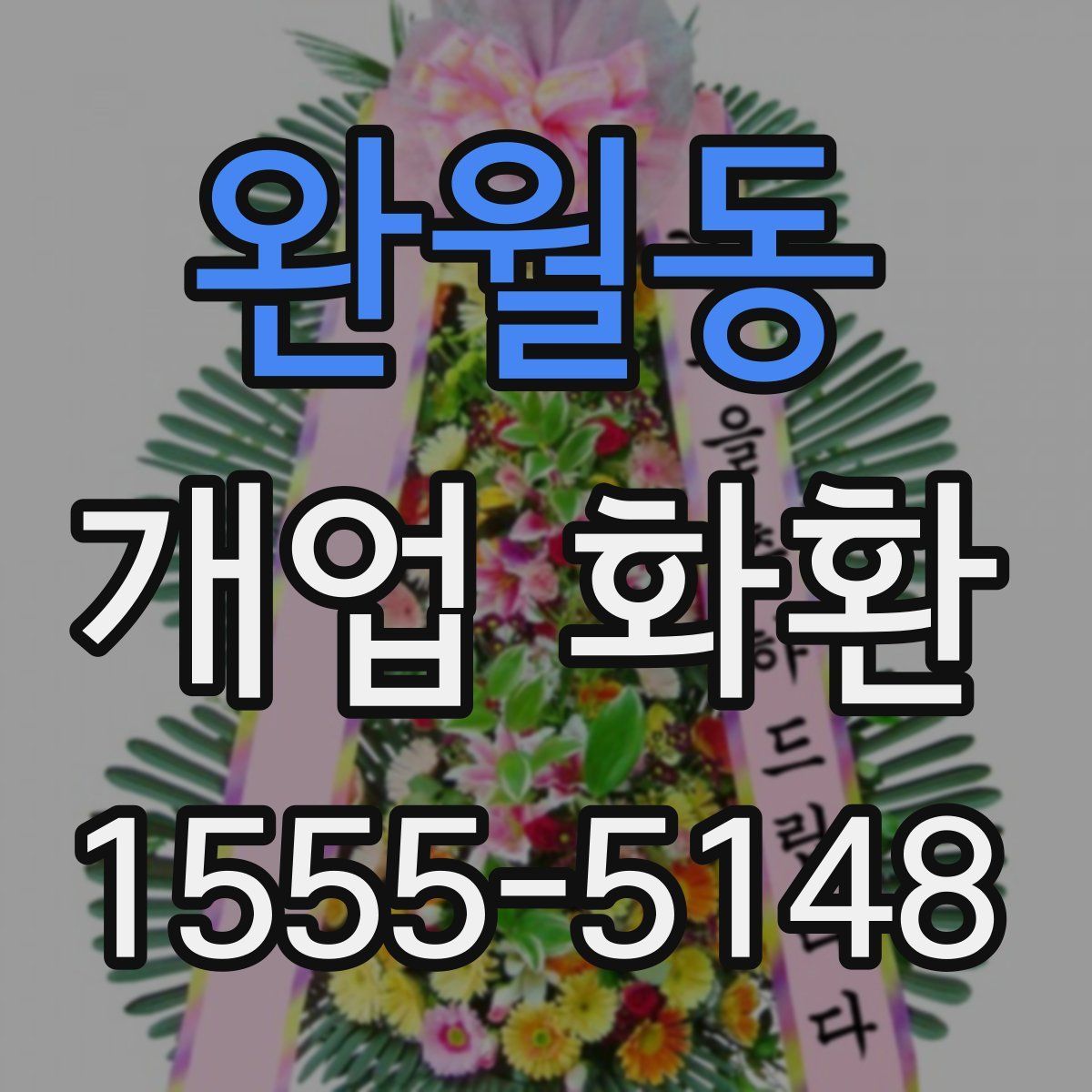 완월동 개업 화환