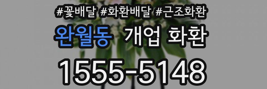 완월동 개업 화환