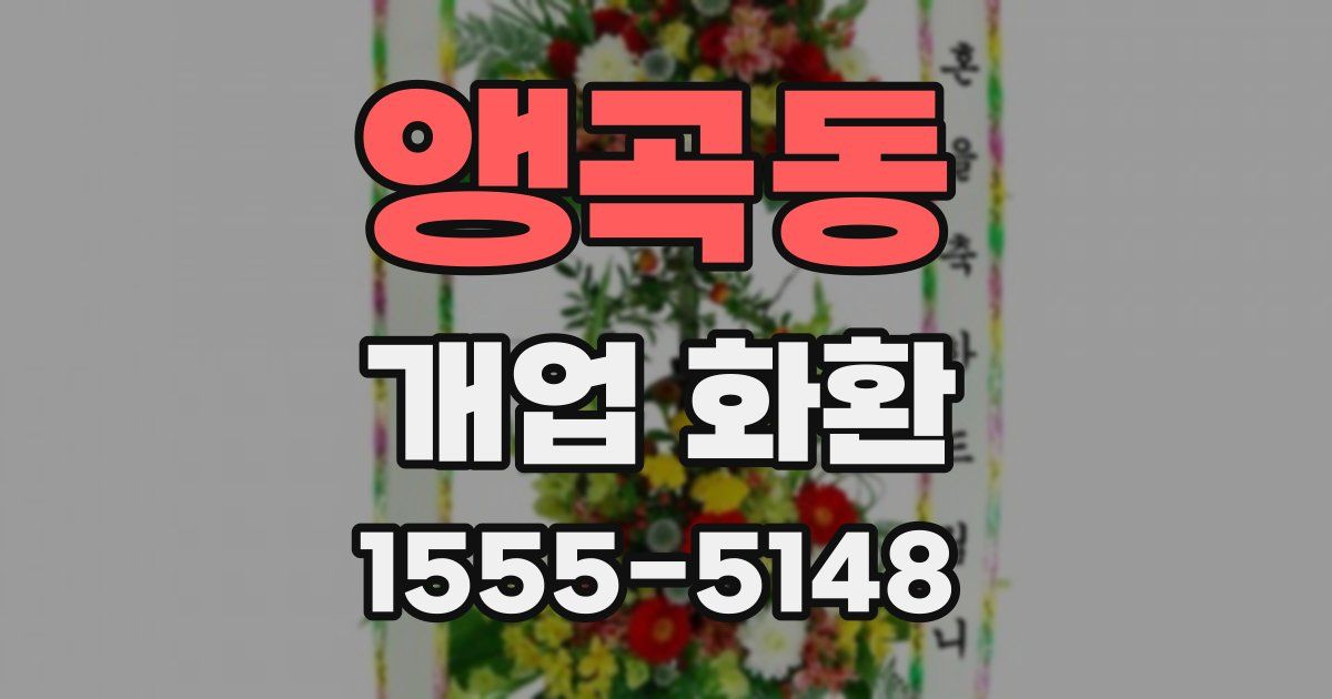 앵곡동 개업 화환