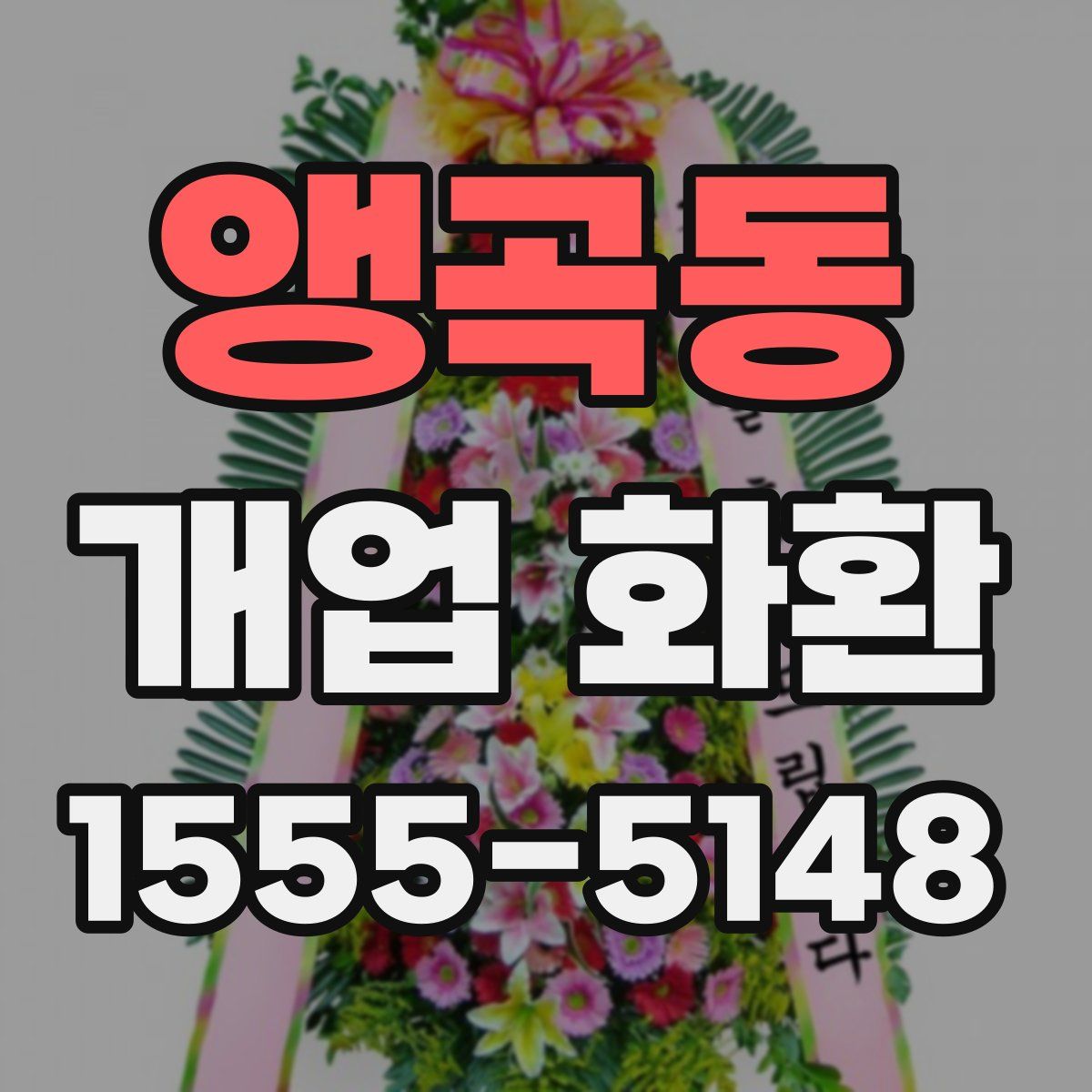 앵곡동 개업 화환