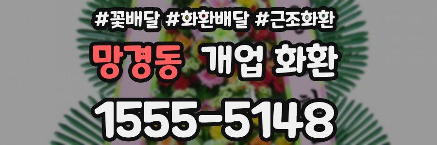 망경동 개업 화환