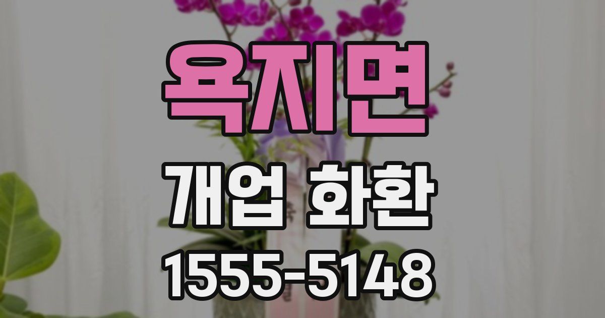 욕지면 개업 화환