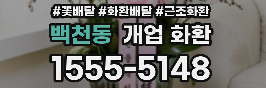 백천동 개업 화환