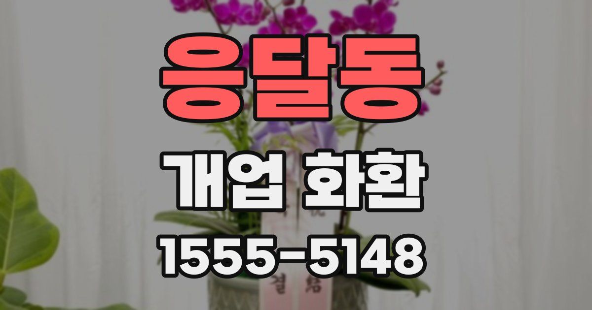 응달동 개업 화환
