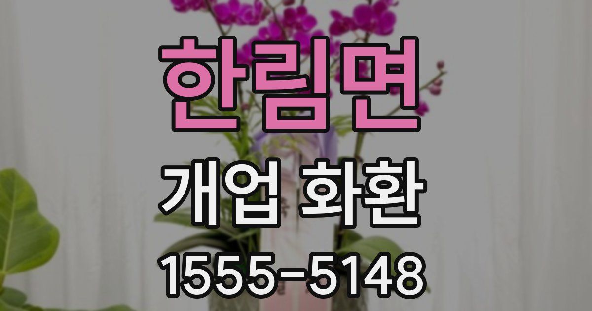한림면 개업 화환