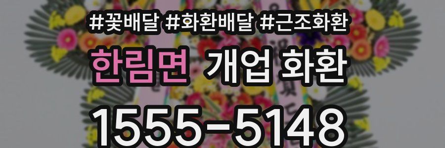 한림면 개업 화환
