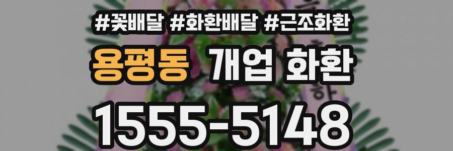 용평동 개업 화환