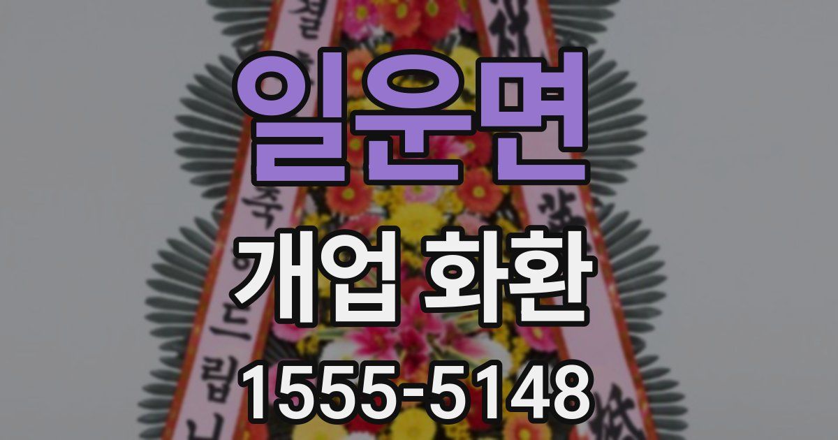 일운면 개업 화환