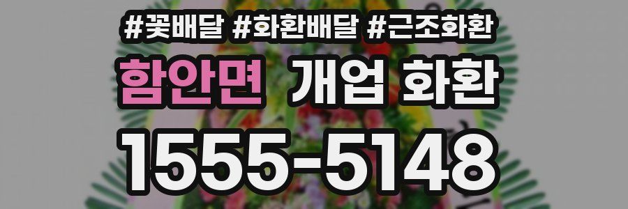 함안면 개업 화환