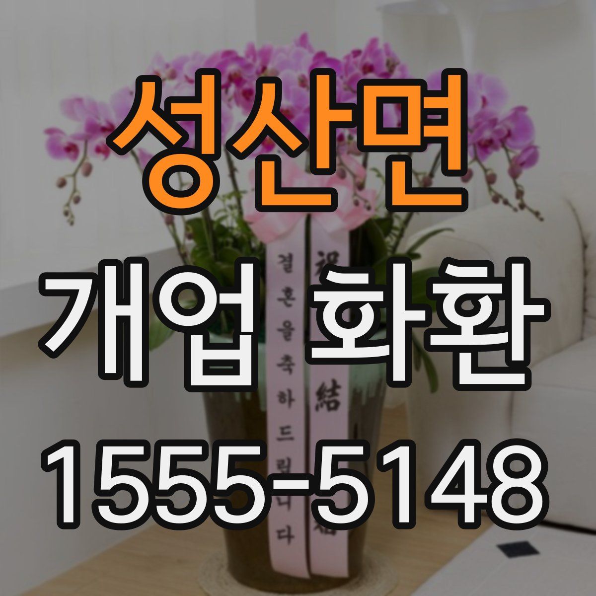성산면 개업 화환
