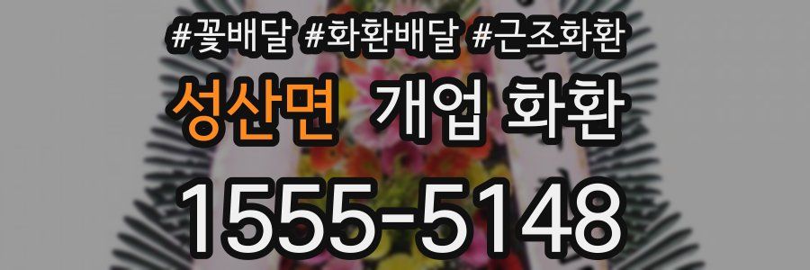 성산면 개업 화환