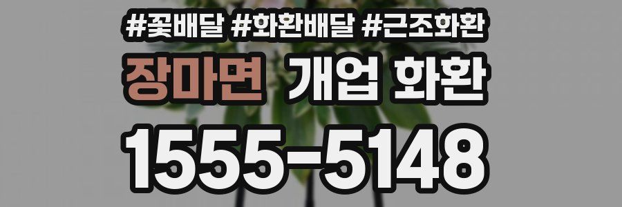 장마면 개업 화환