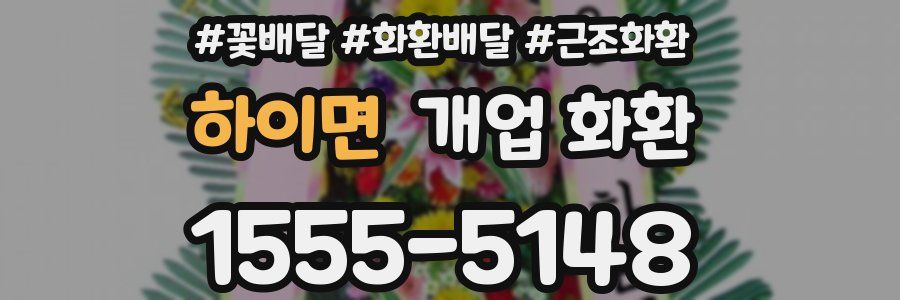 하이면 개업 화환