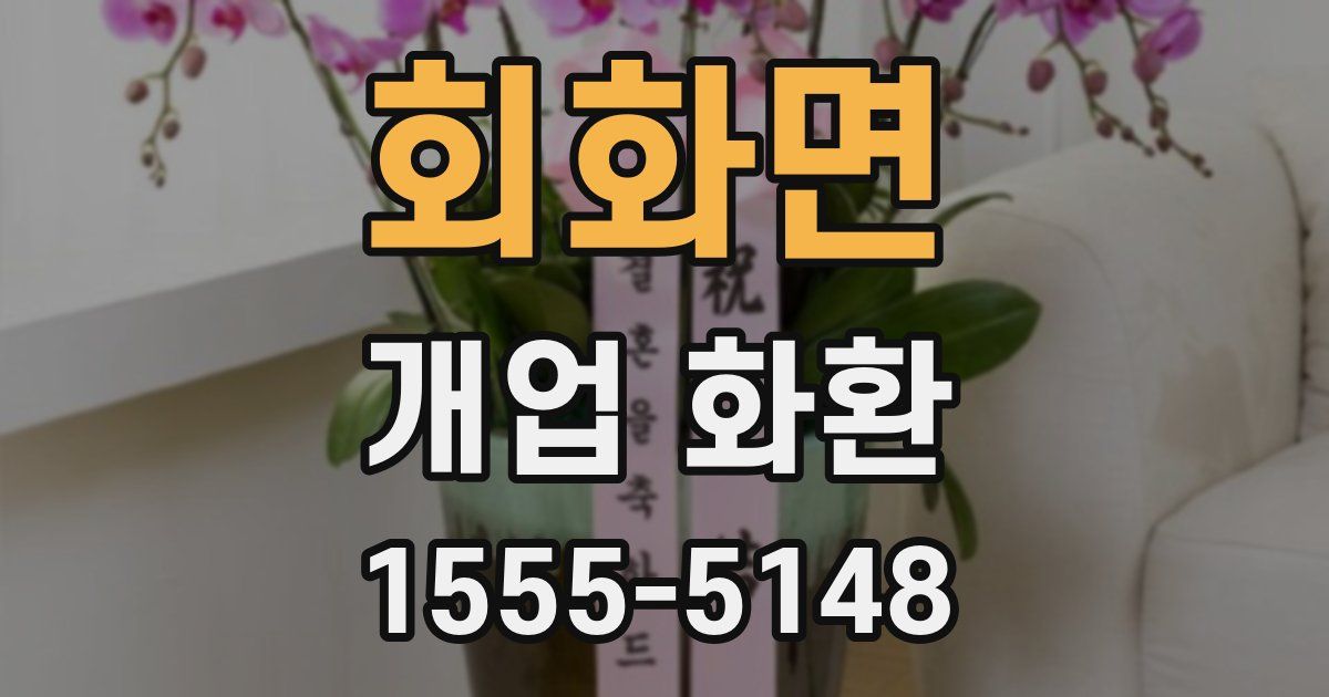 회화면 개업 화환