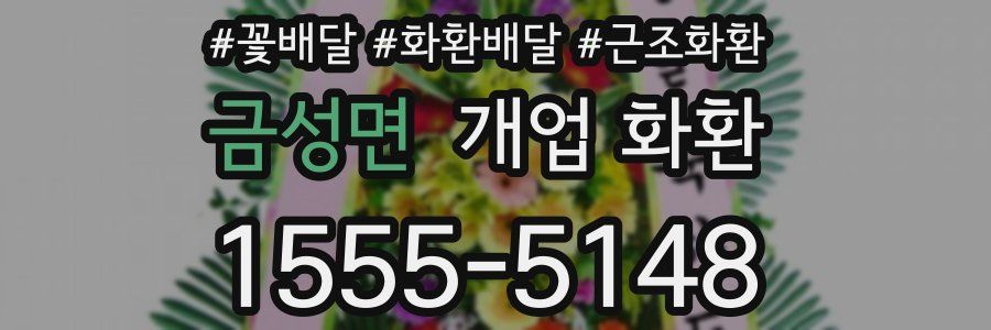금성면 개업 화환