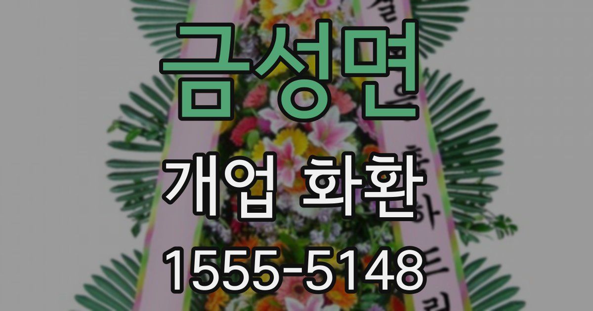 금성면 개업 화환