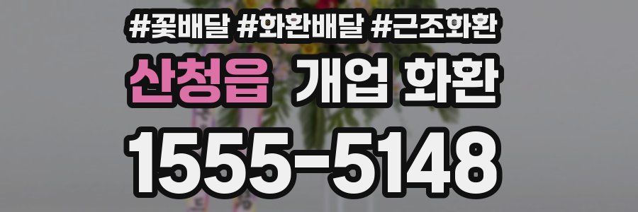 산청읍 개업 화환
