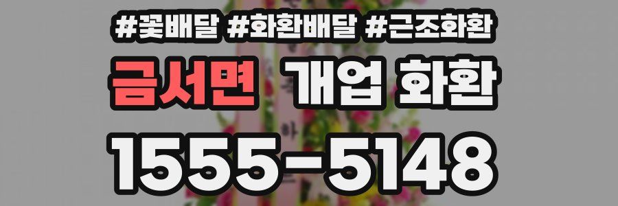 금서면 개업 화환