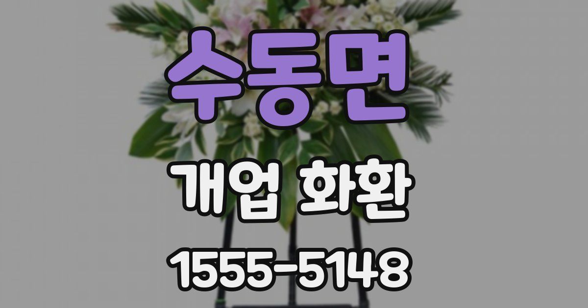 수동면 개업 화환