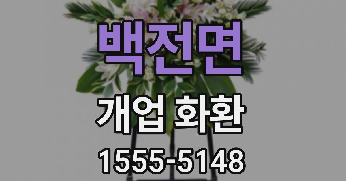 백전면 개업 화환