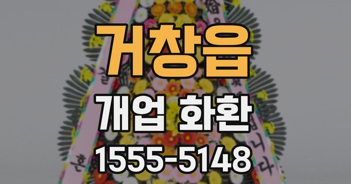 거창읍 개업 화환