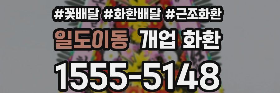 일도이동 개업 화환
